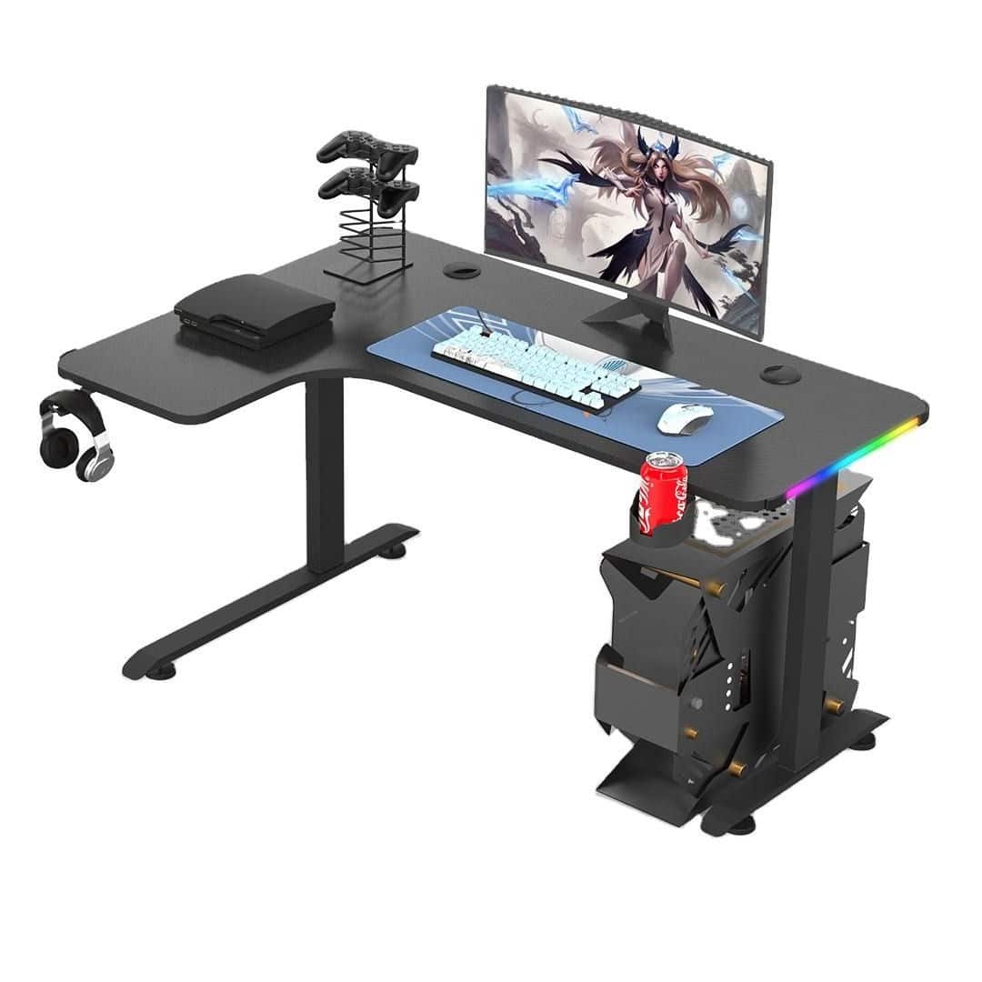 ACE L-Shape Gaming Desk 180cm Left Side with RGB Lighting