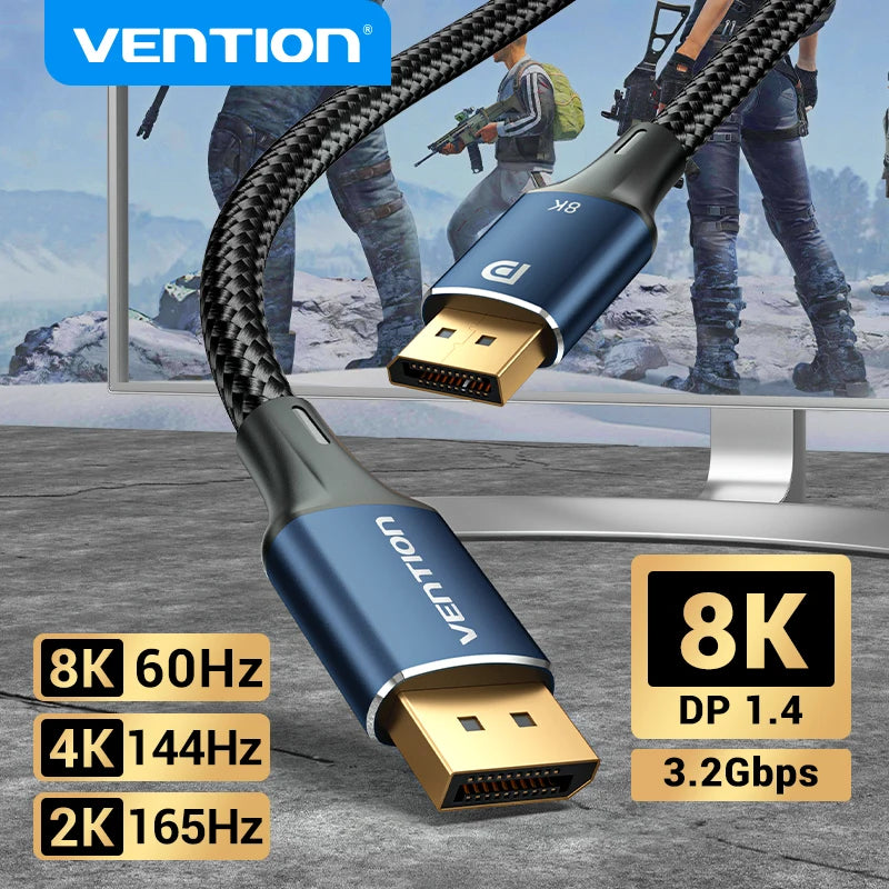 4k Displayport Cable | 8k Displayport Cable | Audio Video Adapter | Video Adapter Cable - BAHRAIN video adapter cable Gamers Point 8.000