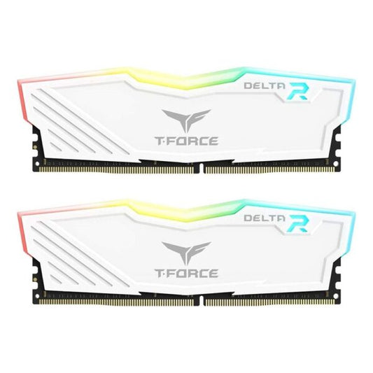 TEAMGROUP T-Force Delta RGB 16GB (8GBx2) 3600MHz DDR4 RAM - White - BAHRAIN RAM Gamers Point 35.000