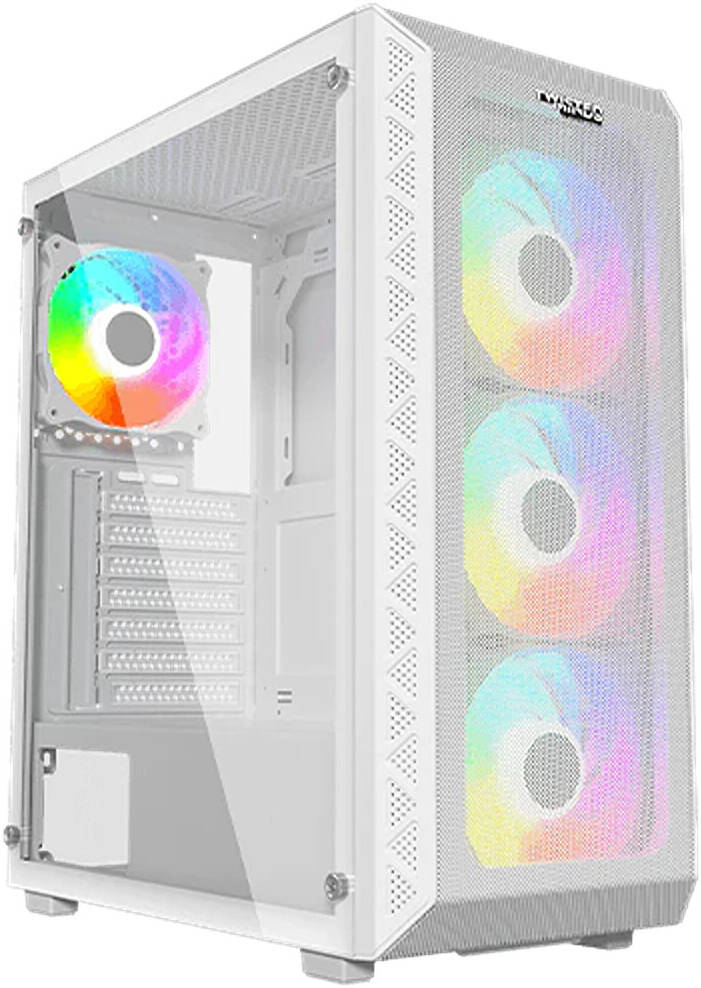 Twisted Minds 03 Apex Mid Tower ATX Gaming PC Case, Mesh Front Panel & Tempered Glass Side Panel,3* 120mm ARGB Fans, Fits up to 420mm Radiator, USB 3. Twisted Minds case Gamers Point