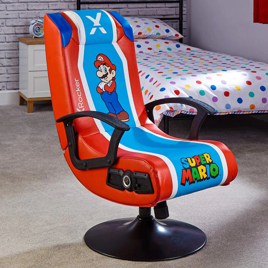 Xrocker Nintendo Mario Pedestal Gaming Chair Gamers Point Bahrain Video Game Chairs Gamers Point 89.000