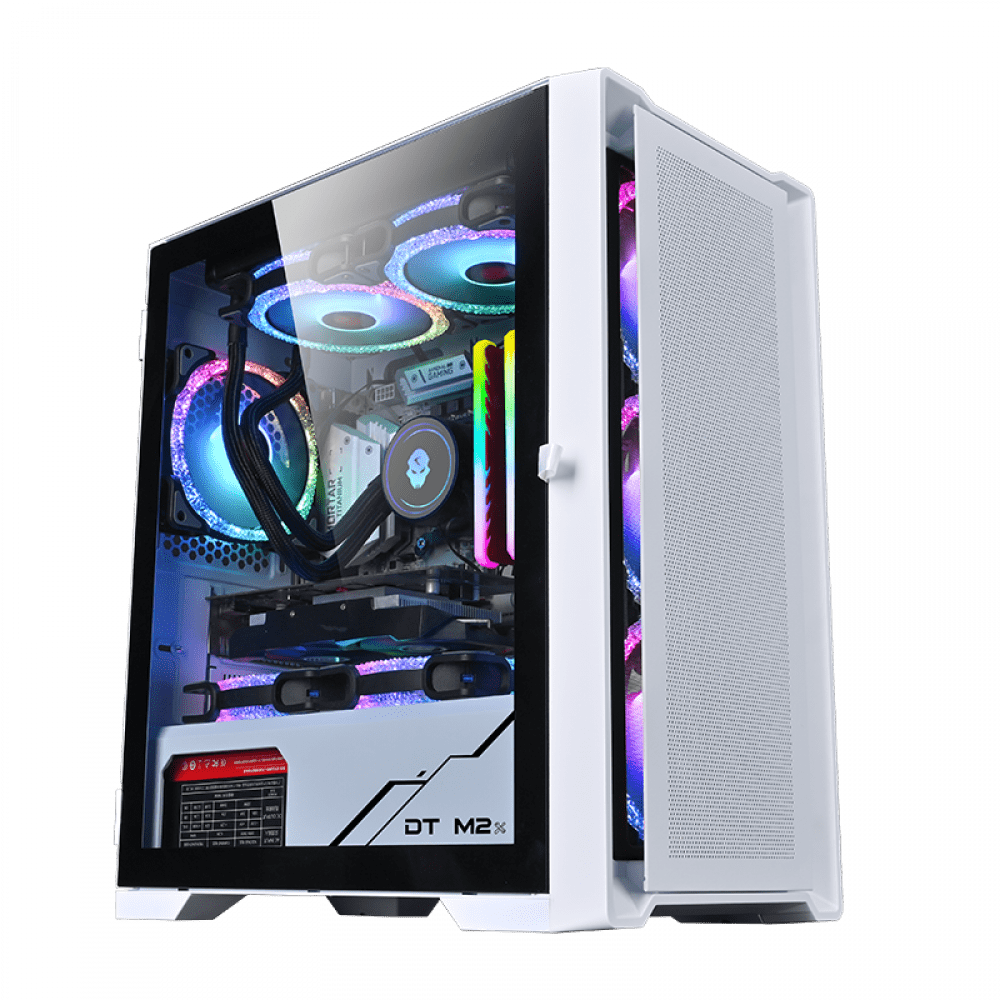 WJCOOLMAN STAR LIGHT Gaming Case + 3 Fans - WHITE Cases Gamers Point 35.000
