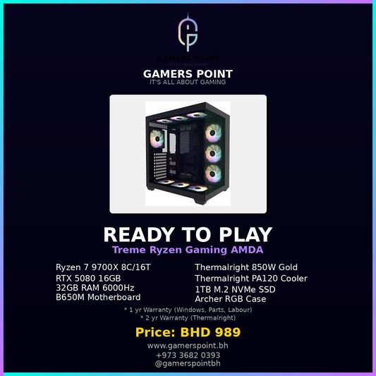 Ready To Play Gaming PC RTX 5000 Series