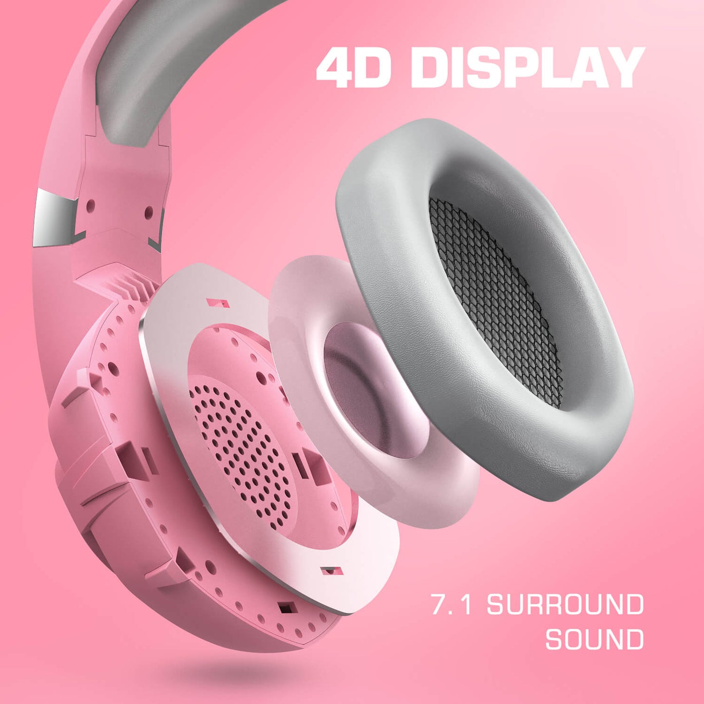 K2 Pink  PROFESSIONAL Gaming Headset