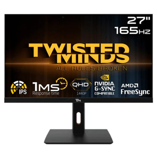 Twisted Minds 27'' 27inch 2K QHD, 165Hz, 0.5ms Flat Gaming Monitor - TM27QHD165IPS - Now Buy From Gamers Point Store Arad With Best Discounted Price Call Us Now +973-36820393 Delivery available to all bahrain QHD (2K) Gamers Point 125.000 