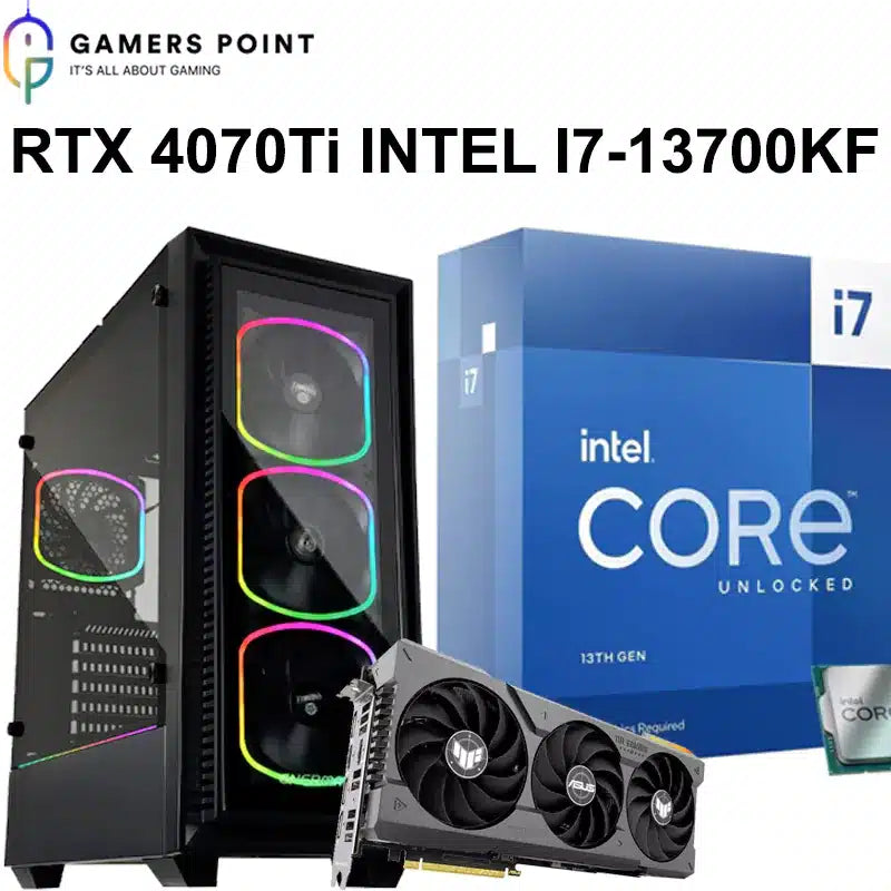 Gaming PC Build RTX 4070 Ti i7-13700KF | Now in Bahrain RTX 4000 SERIES Gamers Point 949.000 