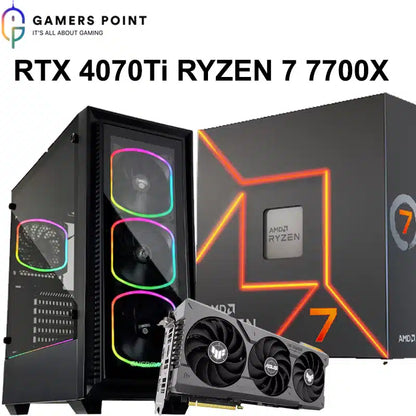 PC Build RTX 4070 Ti Ryzen 7 7700X with 240mm AIO | In Bahrain RTX 4000 SERIES Gamers Point 899.000 