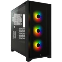 Corsair iCUE 4000X RGB Mid-Tower ATX PC Case - BLACK GPC Cases Gamers Point 79.000 