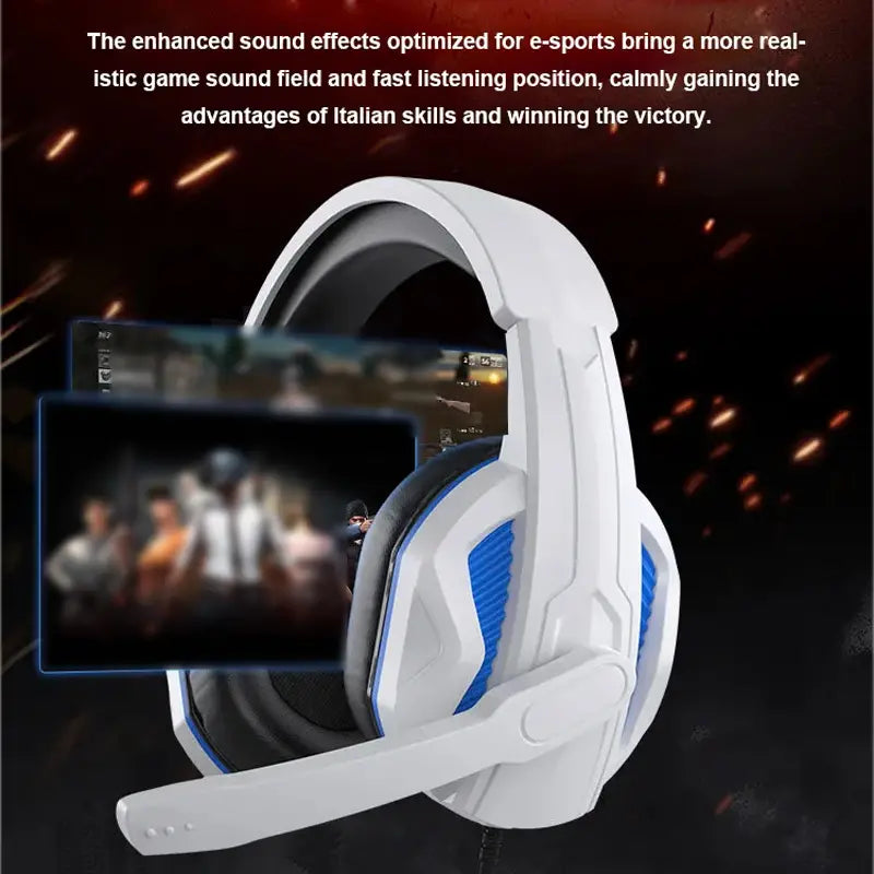 Premium Gaming Headset: Noise Cancelling Over Ear Headphones with Mic for PS4, PC, Xbox One, PS5, and More! Headphones Gamers Point 5.000 