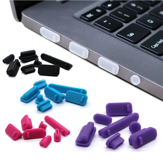 16pcs 13pcs Colorful Silicone Anti Dust Plug Cover Stopper Laptop dust plug laptop dustproof usb dust plug Computer Accessories - bahrain Dust Plug Gamers Point 3.800 