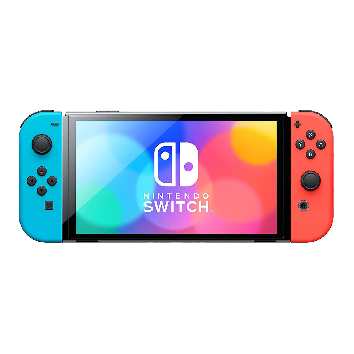 Nintendo Switch – OLED Model with Neon Red & Neon Blue Joy-Con -PRE-OWNED