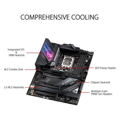 ASUS ROG Strix Z690-E WiFi DDR5 ATX Motherboard - Now Buy From Gamers Point Store Arad With Best Discounted Price Call Us Now +973-36820393 Delivery available to all bahrain Intel Motherboard Gamers Point 139.000 