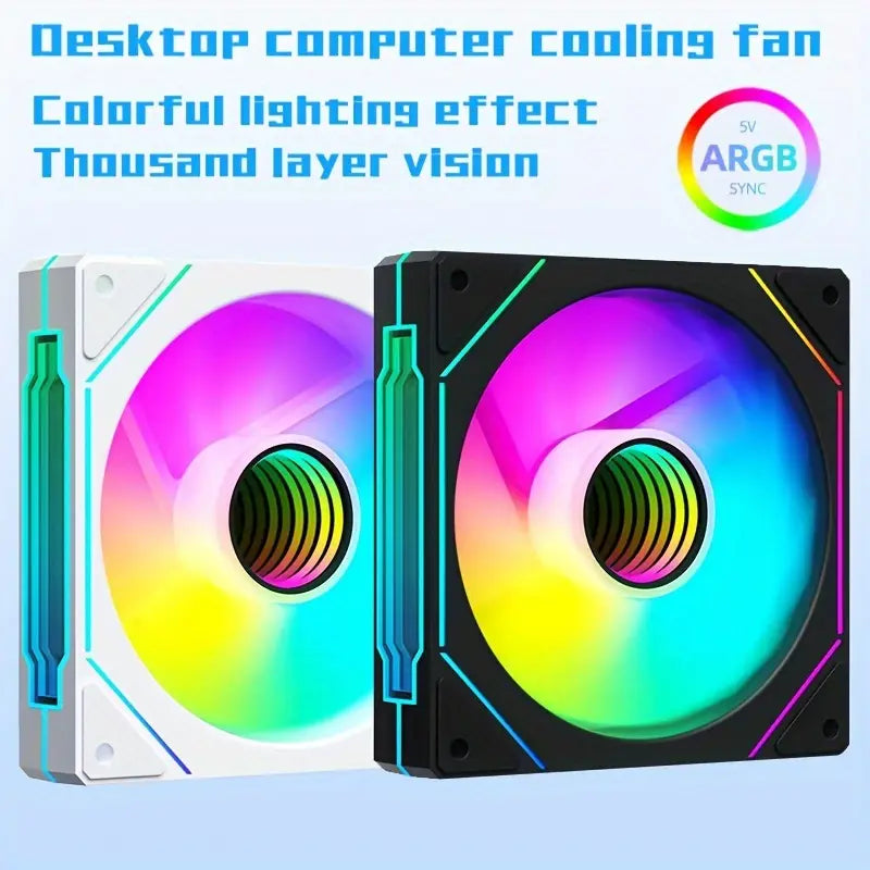 Prism 4 Pro Case Cooling Fan - Pwm For Smart Temperature Control With Argb Lighting, Compatible With Servers Fans & Cooling Gamers Point 9.000 WHITE