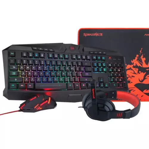 Redragon 4in1 Combo (Keyboard + Mouse + Headset + Mouse Pad ) | S101-BA-2