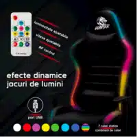 Hunter RGB Series Gaming Chair V1 Leather |Bahrain Gamers Point Accessory  Gamers Point