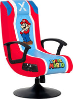 X-Rocker Nintendo Super Mario Pedestal Folding Chair with 2.1 Audio Built-In Mario Gaming Chair | 2020108 Xrocker Chair  Gamers Point