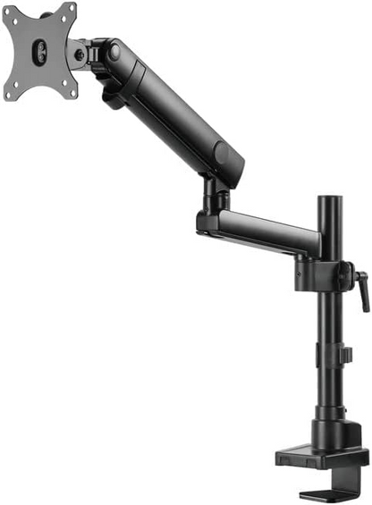 Twisted Minds Aluminum Single 17-32 Inch Lcd Slim Pole Monitor Desk Mount Fully Adjustable Gas Spring Stand For Display , 17.6Lbs Weight Capacity-Assisted Monitor Arm