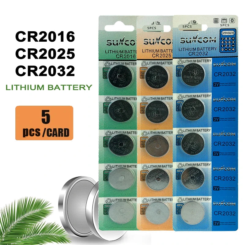3V Lithium Battery CR2025 CR2016 CR2032 for Car Key Remote Control Toy Blood Pressure Monitor - BATTERY Gamers Point 5.000 