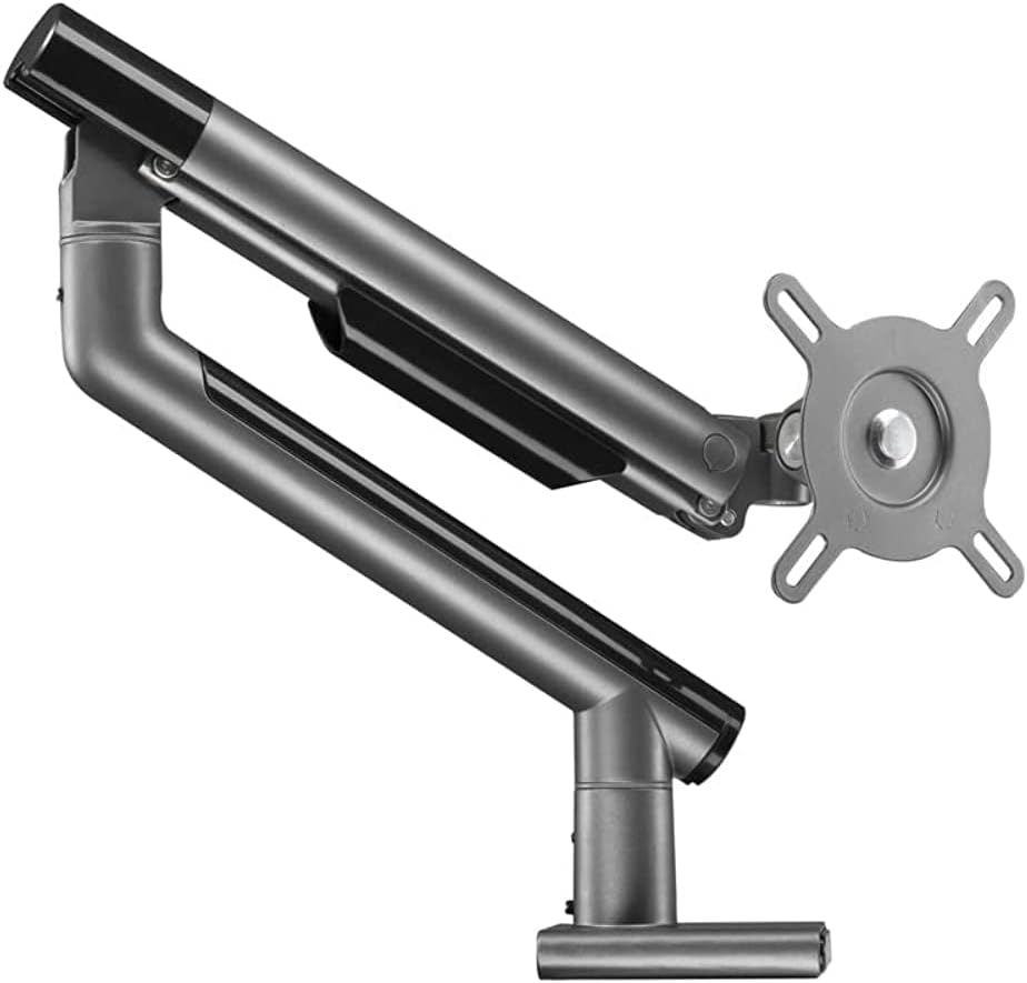 Twisted Minds Twisted Minds, Premium Aluminum Single Adjustable Computer Monitor Arm Mount for 17 To 32 Inch, Grey, TM-49-C06-G