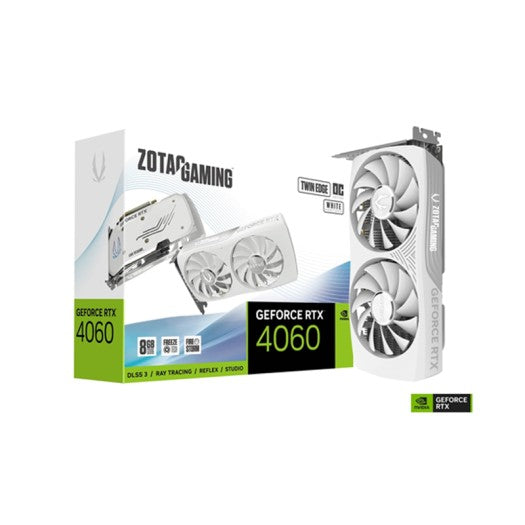 ZOTAC GAMING GeForce RTX 4060 8GB Twin Edge OC White Edition-BAHRAIN GPU Gamers Point 165.000 