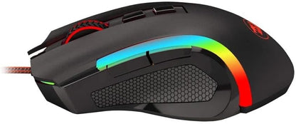 Redragon Griffin M607 Wired USB Gaming Mouse with 7 Programmable Buttons / 7200 DPI / RGB Lighting for Windows/Mac PC Gaming Mice Gamers Point 18.000 