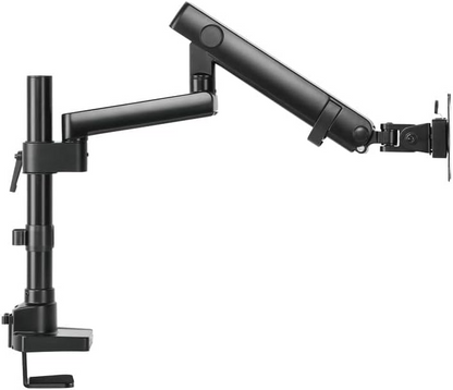 Twisted Minds Aluminum Single 17-32 Inch Lcd Slim Pole Monitor Desk Mount Fully Adjustable Gas Spring Stand For Display , 17.6Lbs Weight Capacity-Assisted Monitor Arm