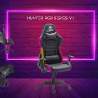 Hunter RGB Series Gaming Chair V1 Leather |Bahrain Gamers Point Accessory  Gamers Point