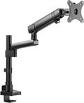 Twisted Minds Aluminum Single 17-32 Inch Lcd Slim Pole Monitor Desk Mount Fully Adjustable Gas Spring Stand For Display , 17.6Lbs Weight Capacity-Assisted Monitor Arm Twisted Minds Monitor Stands  Gamers Point