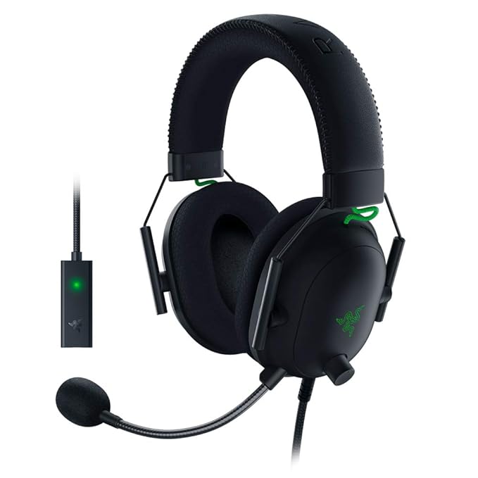 Razer Rz04-03230100-R3M1 Blackshark V2 Wired On Ear Headphones with Mic (Black) Headsets Gamers Point 49.000 