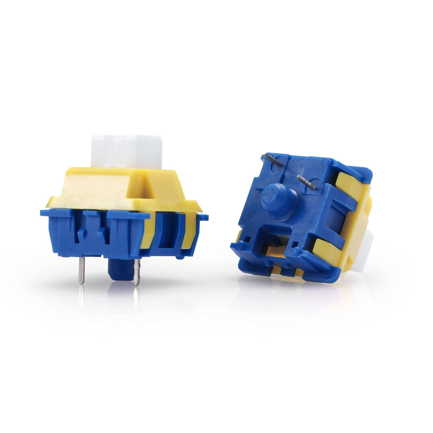 Redragon A113 Bullet-B Tactile Mechanical Switch, 3-Pin Plate Mounted Cherry MX Blue Equivalent, Hot-Swappable DIY Keyboard Clicky Switch Mod, 50 Million Click(24 pcs Switches, Keycap + Switch Puller) Redragon Keyboards  Gamers Point