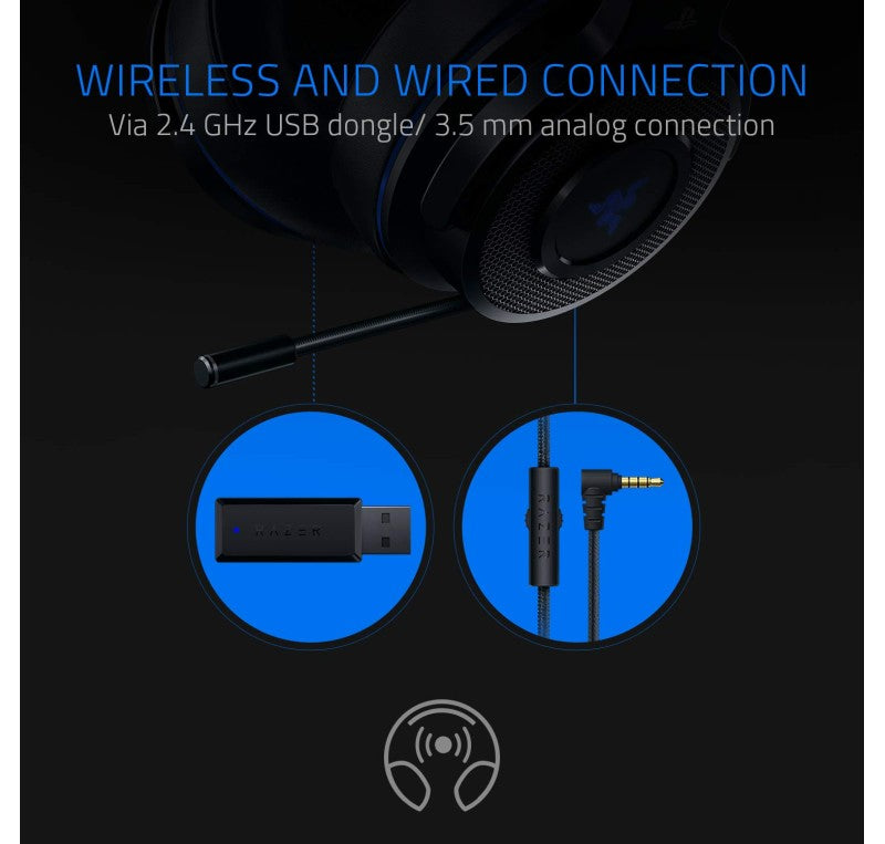 Razer Thresher - Lag-Free Wireless Connection - Retractable Digital Microphone - Gaming Headset Works with PC & PS4 MP HEADSET Gamers Point 75.000 