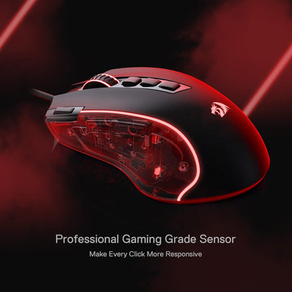 Redragon M612 Predator RGB Gaming Mouse, 8000 DPI Wired Optical Gamer Mouse with 11 Programmable Buttons & 5 Backlit Modes, Software Supports DIY Keybinds Rapid Fire Button Gaming Mice Gamers Point 19.990 