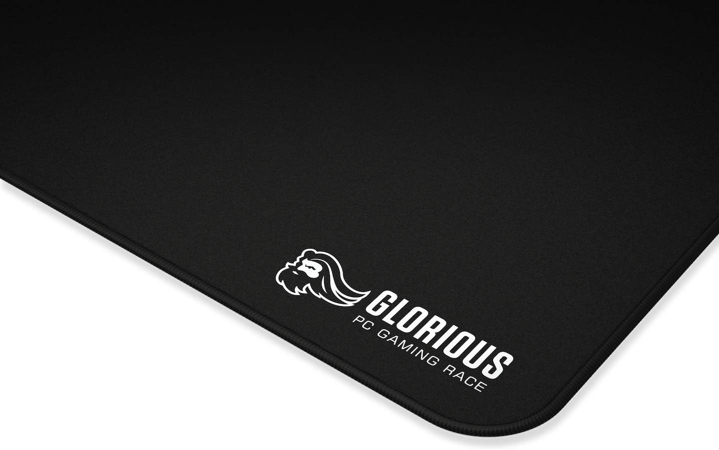 Glorious XL Gaming Mouse Mat/Pad - Large, Wide (XL) Black Cloth Mousepad, Stitched Edges | 16"x18" (G-XL) Mouse Pads Gamers Point 14.000 