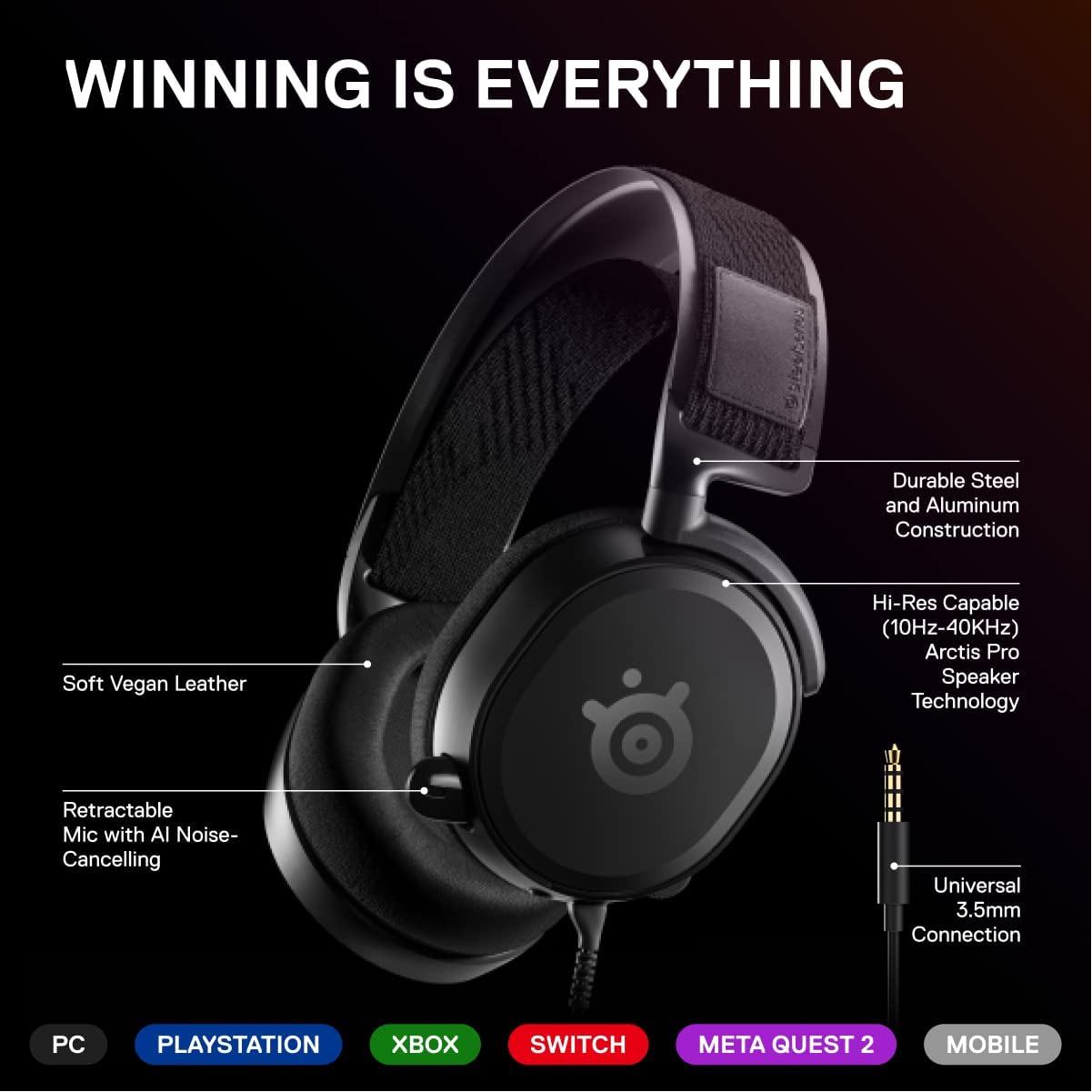 SteelSeries Arctis Prime - Competitive Gaming Headset - GPC Headset Gamers Point 38.000 