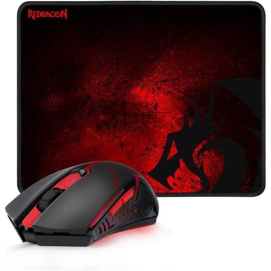 Redragon M601-WL-BA Wireless Gaming Mouse and Mouse Pad Combo Wireless Mouse Gamers Point 14.000 