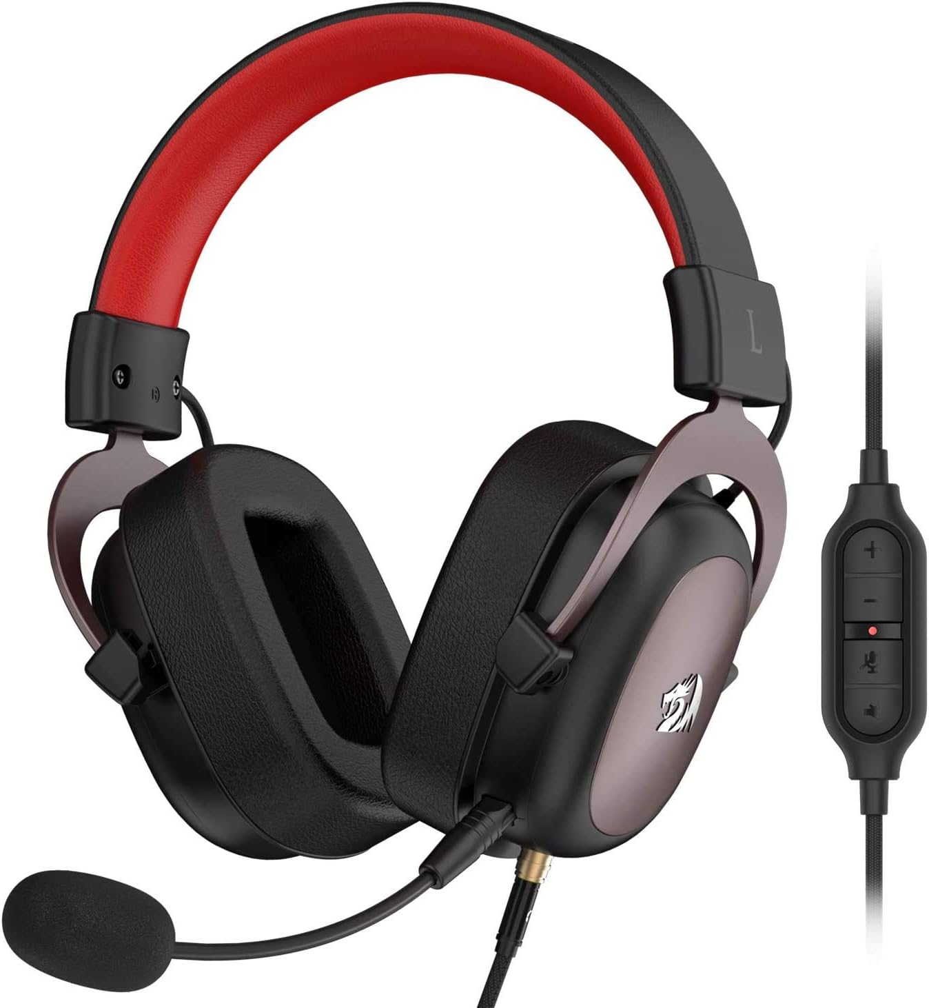 Redragon H510 Zeus Wired Gaming Headset - 7.1 Surround Sound - Memory Foam Ear Pads - 53MM Drivers - Detachable Microphone, Works for Multi-Platforms PC-ps4-pS5 Redragon headset  Gamers Point