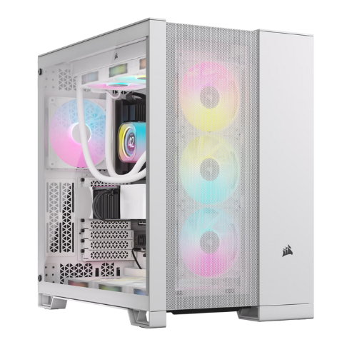 CORSAIR CASE 6500D AIRFLOW TEMPERED GLASS MID-TOWER, WHITE - GPH Case Gamers Point 98.000 