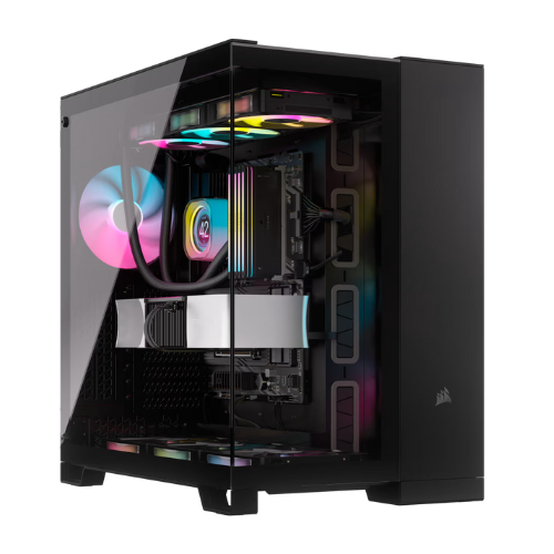 CORSAIR CASE 6500X TEMPERED GLASS MID-TOWER, BLACK - GPH Case Gamers Point 93.000 