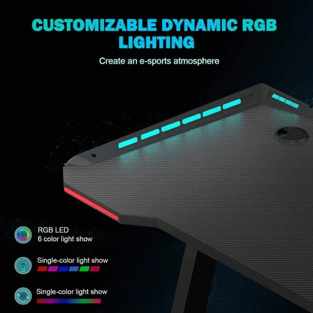 RGB HUNTER DESK RD200 Z SHAPE GAMING DESK|BAHRAIN Gamers Point Desk  Gamers Point