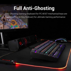 Redragon K552 Kumara 87-Keys Mechanical Gaming Keyboard, Red Key Switches, Anti-Ghosting Keys, Free N-Key Rollover, ABS Material, Wired Connectivity, English Keyboard Layout, Black | K552RGB-1-RED Redragon Keyboards  Gamers Point