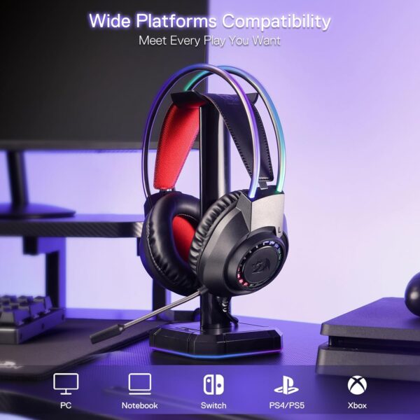 Redragon Scream H231 RGB Wired Gaming Headset - Black - GPC Headset Gamers Point 22.000 