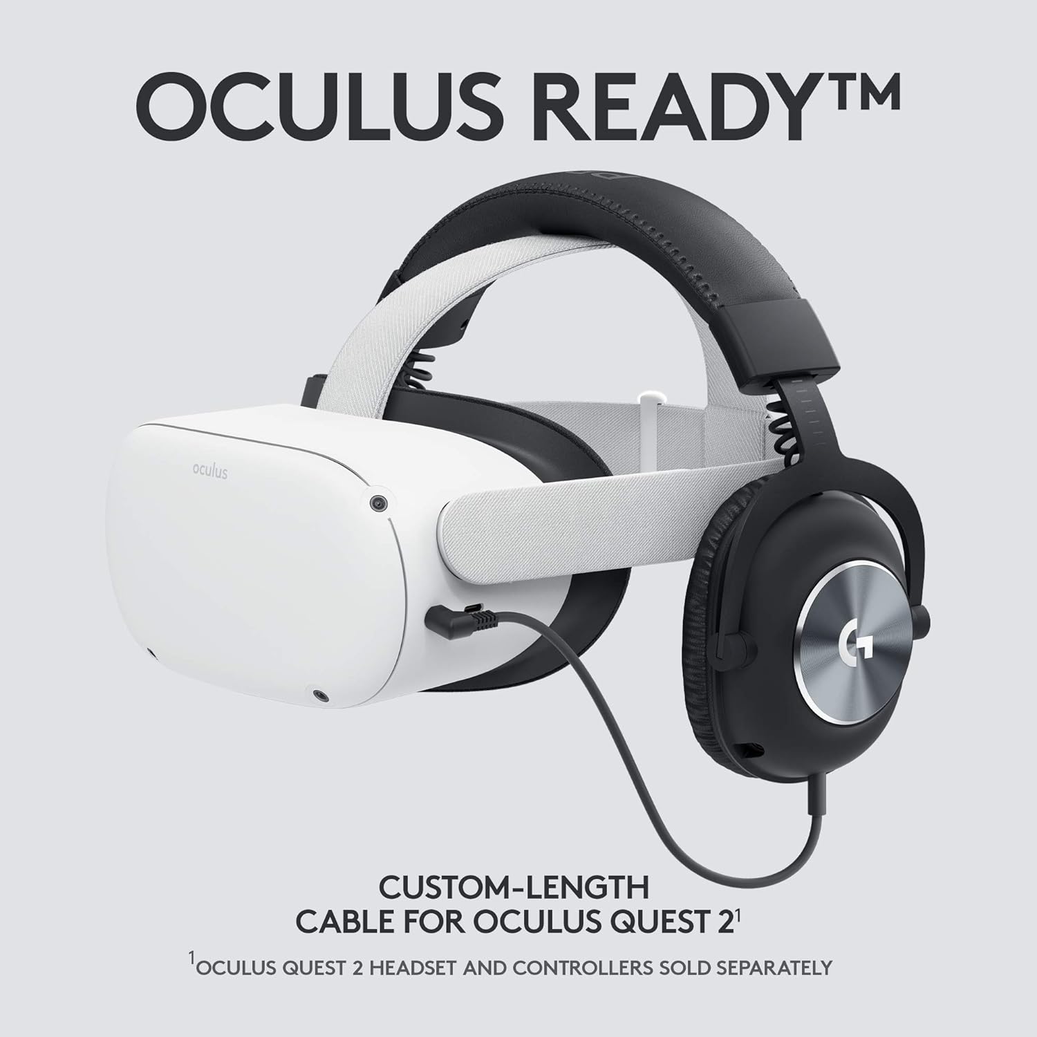 Logitech G PRO X Gaming Headset for Oculus Quest 2 - Oculus Ready - Custom-length Cable - PRO-G Precision Gaming Audio Driver - Steel and Aluminum Build MP HEADSET Gamers Point 68.000 