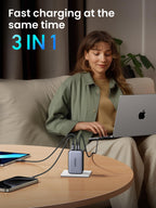 UGREEN Nexode X 100W 3-Port GaN Charger 35037 | Gamers Point Bahrain
