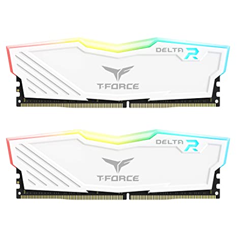 TEAMGROUP T-Force Delta RGB DDR4 16GB (2 x 8 GB) 3600MHz White - GPH Ram Gamers Point 28.000 