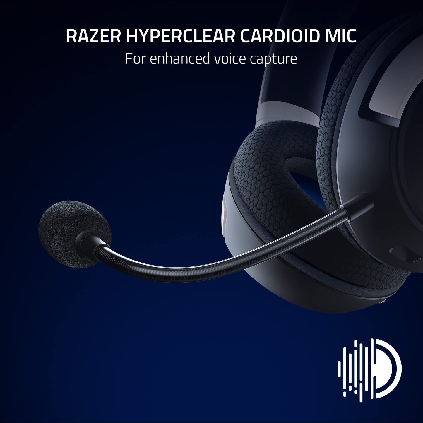 Razer Kaira HyperSpeed Wireless Gaming Headset for Playstation 5 / PS5, PS4, PC, Mobile: 50mm Drivers - HyperClear Cardioid Mic - Memory Foam Cushions - Bluetooth - 30 Hr Battery - White & Black MP HEADSET Gamers Point 85.000 