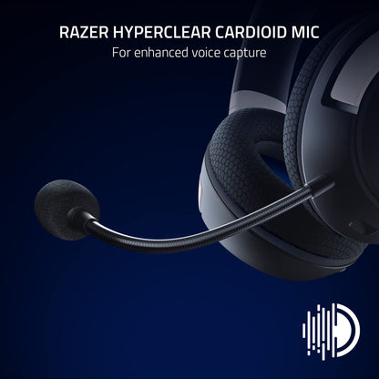 Razer Kaira HyperSpeed Wireless Gaming Headset for Playstation 5 / PS5, PS4, PC, Mobile: 50mm Drivers - HyperClear Cardioid Mic - Memory Foam Cushions - Bluetooth - 30 Hr Battery - White & Black MP HEADSET Gamers Point 85.000 