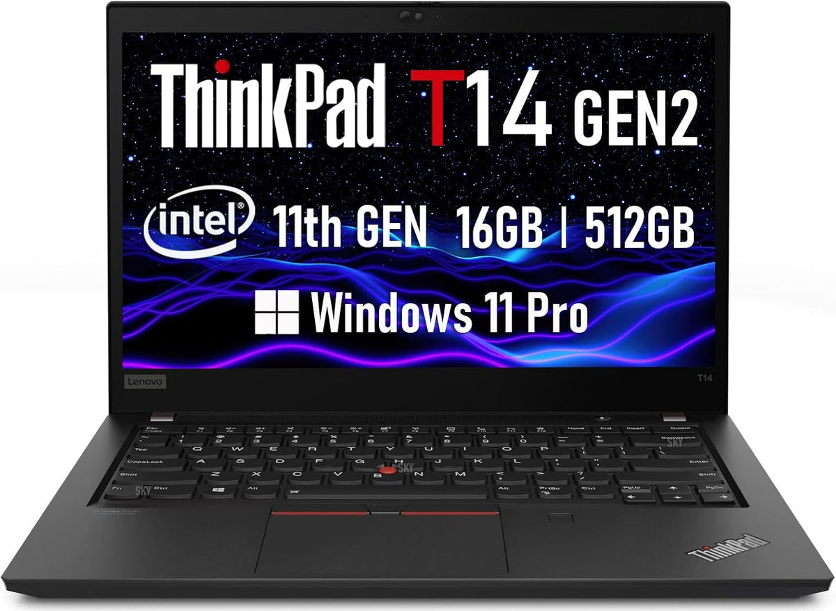 Lenovo ThinkPad T14 Gen 3 14" Core i5 12th Gen 16GB RAM 512GB SSD refurbished supplier product photograph 1