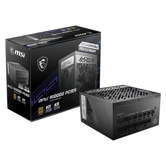 MSI MPG A1000GL PCIE5 Power Supply,1000W, 80 Plus Gold, ATX 3.0 - BAHRAIN Power Supply (PSU) Gamers Point 78.000 