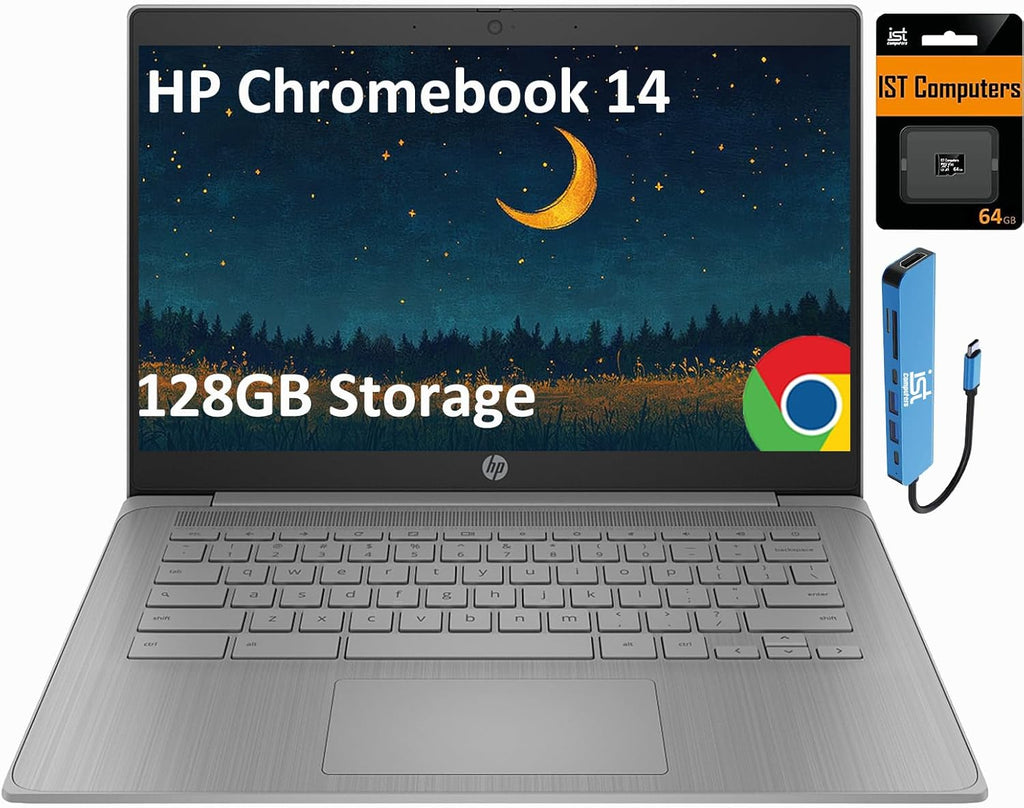 HP Chromebook 14A G5 EE 14" Celeron 4GB RAM 32GB SSD Refurbished Laptop refurbished product photo 1