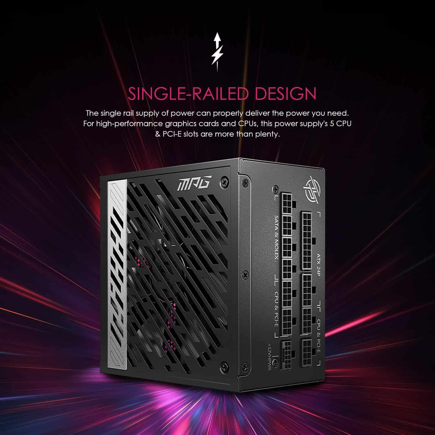 MSI MPG A1000G PCIE5 — 1000W 80 PLUS Gold Fully Modular ATX 3.1 | Gamers Point Bahrain